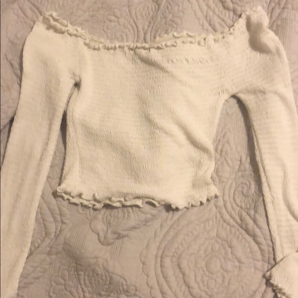 Off the shoulder crop top